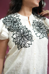 3D flower shirt